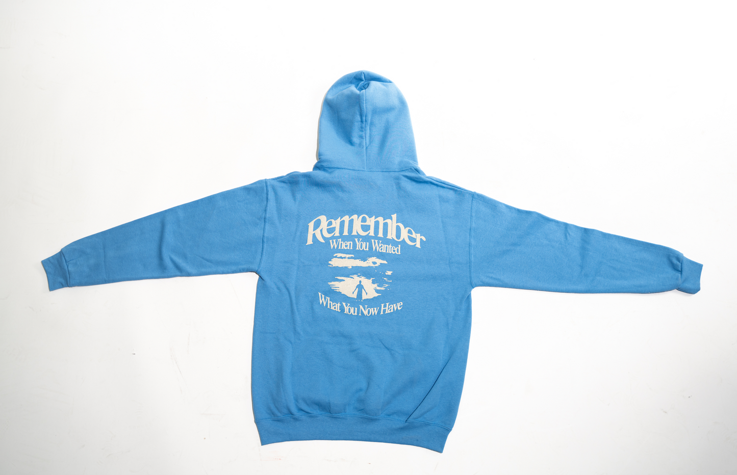Gratitude and Chaos Hoodie: 'Columbia Blue'